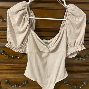 New without tags blush thong bodysuit